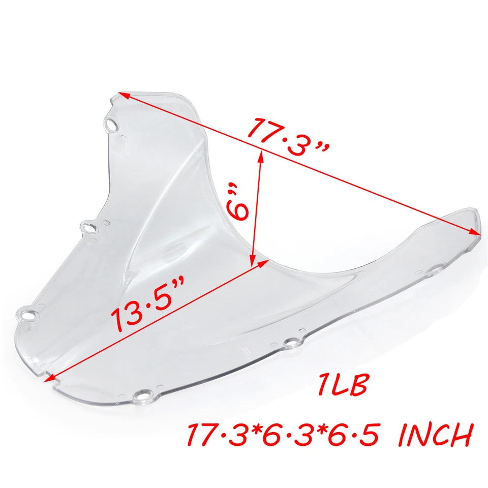 Protector de pantalla de parabrisas transparente para Honda CBR 929RR 900RR 2000-2001 Foto 2 de 4