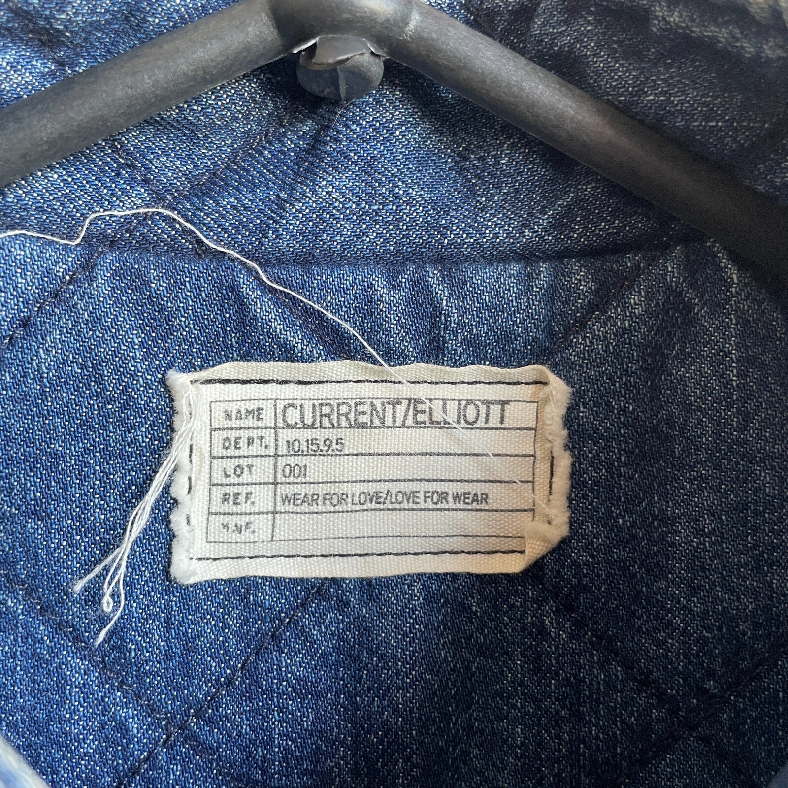 Current/Elliott Womens Patchwork Padded Denim Ves… - image 6