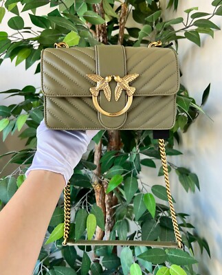 [New] Pinko Love Mini Icon Chevron Cl 1P22UJA03Z