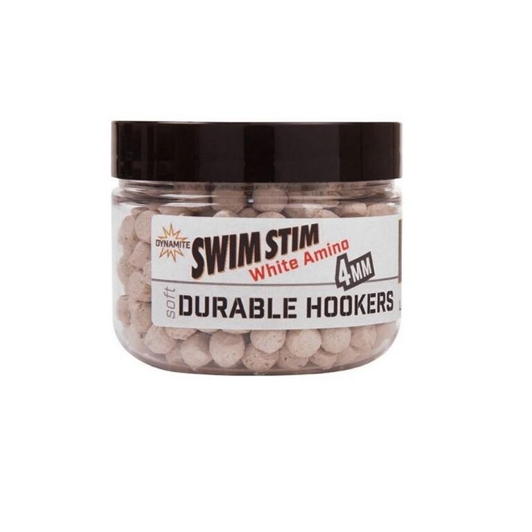 Dynamite Baits Swim Stim 8mm Durable Hookers White Amino weiche Hakenkder 1890₽