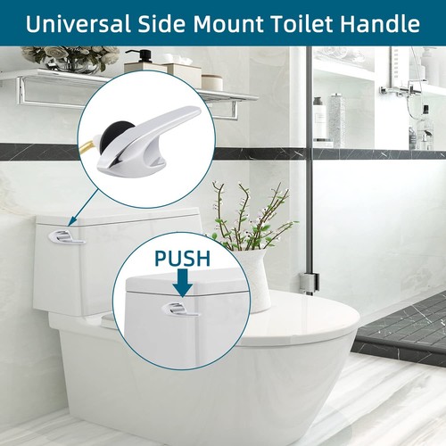 2PCS Universal Side Mount Toilet Handle Replacement Kit Compatible with Kohle... - Picture 6 of 6