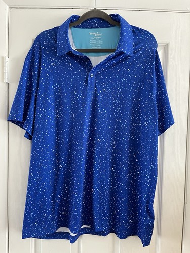 Birdie Bound Performance Polo Men's Size XLArge Birdie Blue
