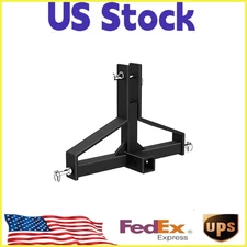 3 Point Hitch Receiver w/2" Receiver for Category 1 Tractor Drawbar Hitch Adapte