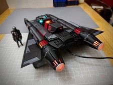 Buck Rogers Thunderfighter Starfighter Model 17in. BLACK LARGE ANIMATED LIGHTS