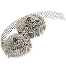 3600 Pack 1-1/4” Ring Shank Siding Nails 15 Degree Wire Coil Stainless Steel
