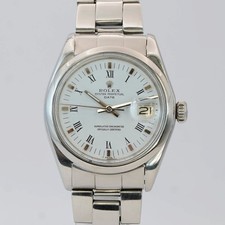 1974 Rolex Oyster Perpetual Date 1500 34mm Automatic Watch "Buckley" Dial S.S.