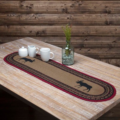 Cumberland Moose Stenciled Jute Runner