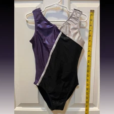 Destira Practice Leotard Child Medium Gymnastics Purple Excellent Condition
