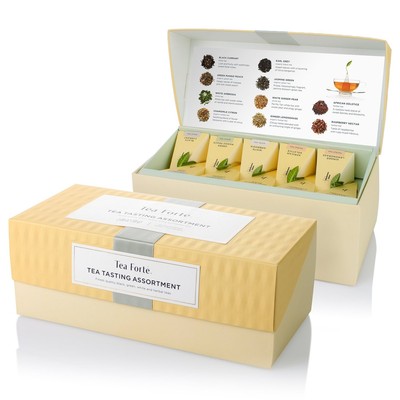 Tea Forte Presentation Box, Tea Sampler Gift Set, Assorted Variety Handcrafted P