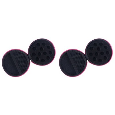  2 stücke 12 gitter 1/2ml Kunstleder rund leerer Tragetaschenhalter Tragbare