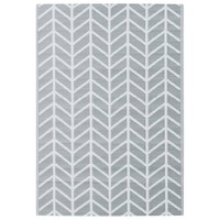 Outdoor-Teppich Grau 160X230 Cm Kunststoff Polypropylen