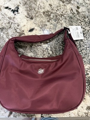 Lululemon City Essentials Burgundy Women's Shoulder Bag, Water-Resistant NWT