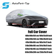 Premium Full Car Cover For Outdoor Dust Scratch Rain Snow Waterproof Breathable