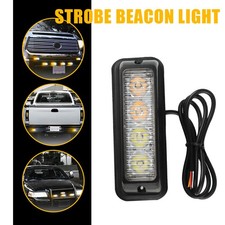 1x 4-led Strobe Light Kit Grill Side Marker Beacon Emergency Hazard Warning 1x 4-led Strobe Light Kit Grill Side Marker Beacon Emergency Hazard Warning