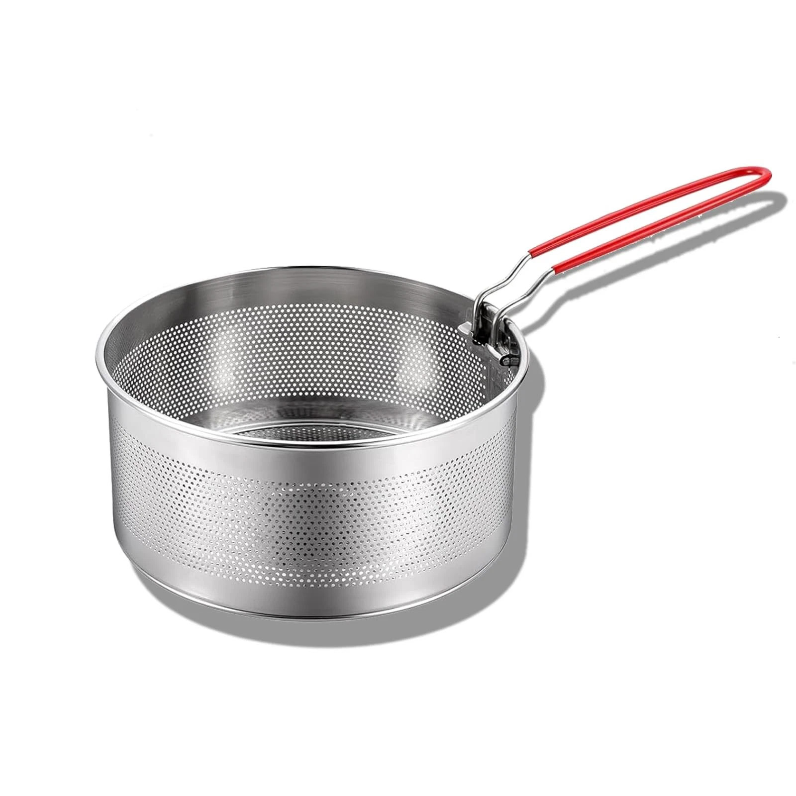 Pasta Strainer Boiling Blanching Colander Vegetable Steamer Basket Stainless ...