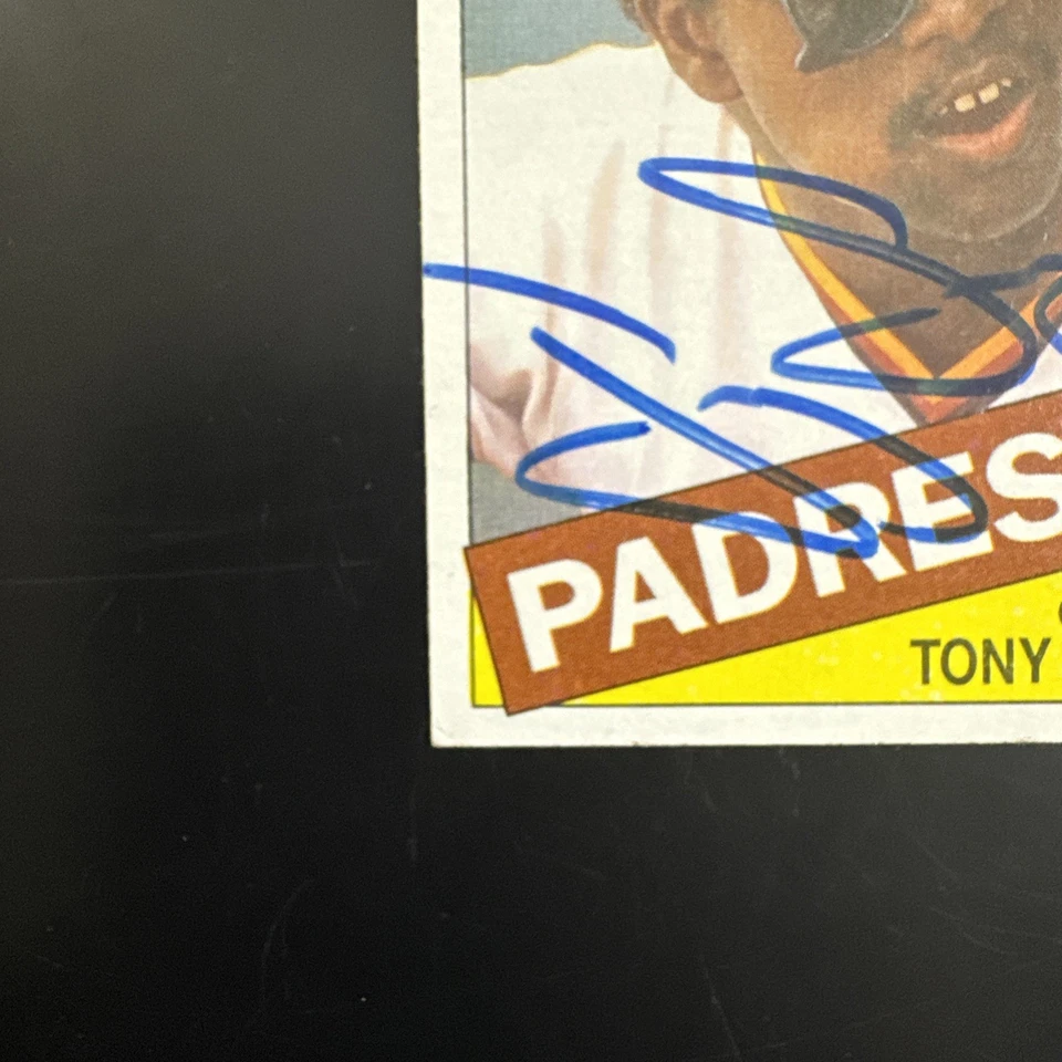 1985 Topps TONY GWYNN AUTOMÁTICO, sem certificado, SPOT NA PARTE DE TRÁS - Imagem 4 de 4