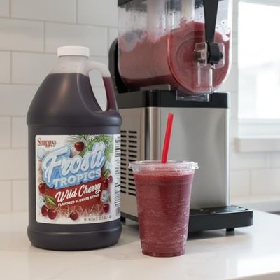 Snappy Frosti Tropics Wild Cherry Slushy Mix, Slushie Syrups for Machine,