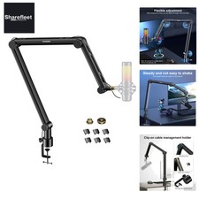Braccio Microfono, Braccio Supporto Microfono per HyperX QuadCast,SoloCast,Elgato Wave,S...