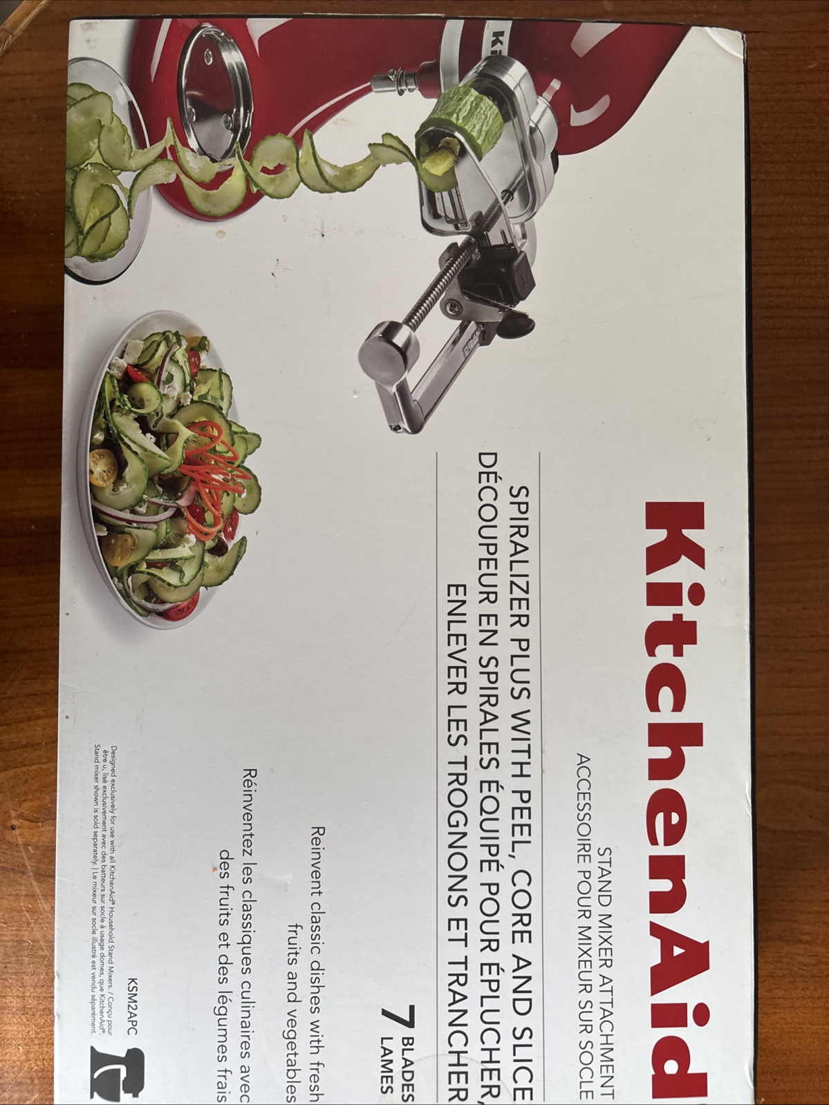 KitchenAid RKSM2APC 7-Blade Spiralizer Plus with Peel, Core & Slice Attachment