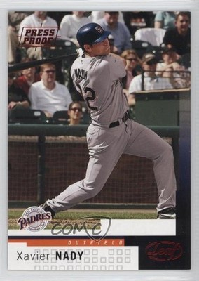 2004 Leaf Press Proof Red Xavier Nady #192 0f6