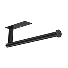  Paper Towel Holder Under Cabinet No Drilling, Self Adhesive Paper 1 Black