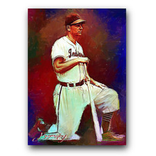 Lou Boudreau #6 Art Card Limited 38/50 Edward Vela Signed (Cleveland Indians)