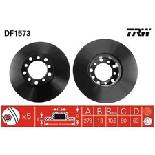 2x Bremsscheibe vorne für Mercedes -8 W114 W115 123 C123 W123 S123 | 26232831