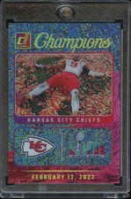 Juju Smith-Schuster 2023 Clearly Donruss Champions Speckle SSP KC Chiefs