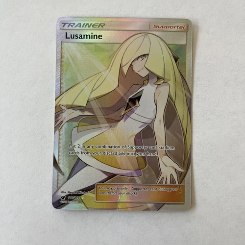 Lusamine (Full Art) 110/111 Sm-Crimson Invasion Holo Trainer Supporter Card