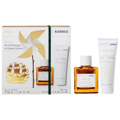 Korres White Tea Set For Women Eau de Toilette 50ml + Body Milk 125ml
