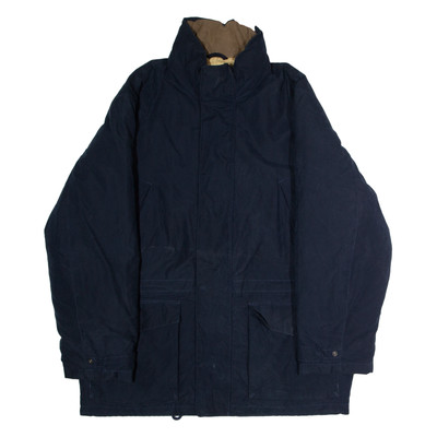 NAUTICA Herren Parka Jacke blau mit Kapuze M