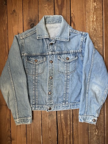 True Vintage 60s Union Made Type 3 Denim Trucker Snap Jacket Size S - Picture 1 of 3