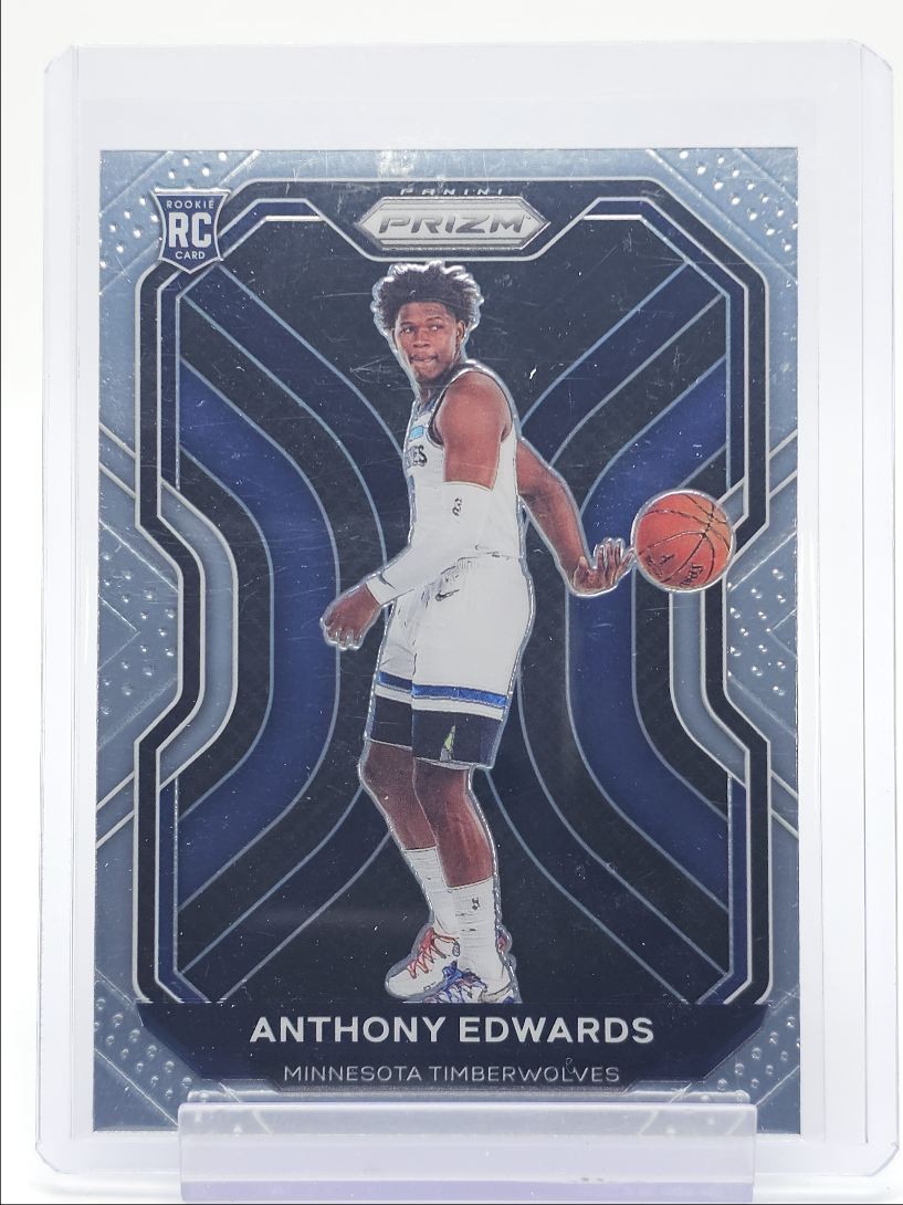 ANTHONY EDWARDS 2020-21 PANINI PRIZM BASKETBALL ROOKIE #258 RC Q4856