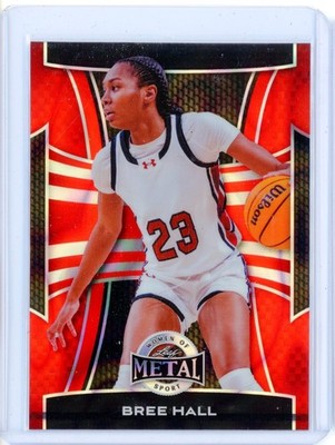 2025 Leaf Metal Women of Sport BREE HALL RC Rookie Red Lava Prizm Refractor 1/1