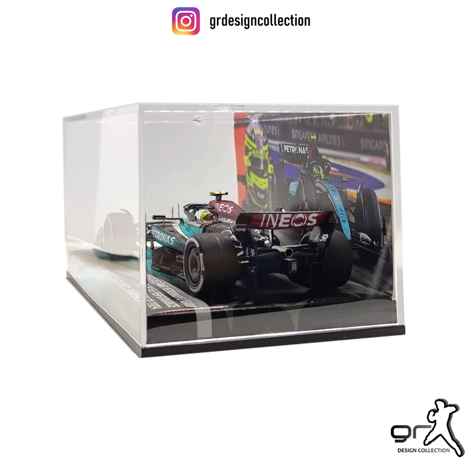 Lewis Hamilton - Mercedes W15 - 350GP Starts, F1 Singapore GP 2024 / SPARK 1:43 - Immagine 3 di 4