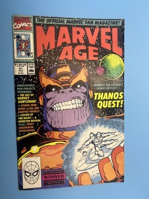 Marvel Age # 91 Thanos Cover marvel comics