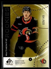 2025-26 UD SP Game Used Authentic Rookies Gold #AR-DS Donovan Sebrango RC