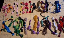 Lot Of At Least  38 Skeins Multicolored Cross...