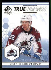 2022-23 SP Authentic True Leaders Blue Gabriel Landeskog Colorado Avalanche