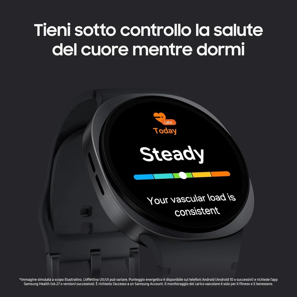 Smartwatch Samsung Galaxy Watch 8 40mm Bluetooth L320 Graphite - Immagine 3 di 4