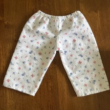 American Girl EMILY Pajama PANTS Flannel PJs Flowers Floral 18  Doll 2006