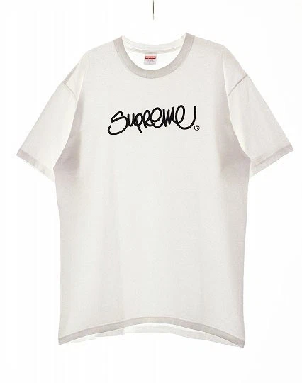 Supreme 22SS HANDSTYLE TEE BLANC L taille style main logo t shirt manches courtes C