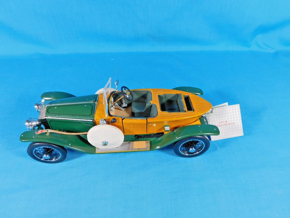 1914 FRANKLIN MINT ROLLS ROYCE SILVER GHOST DIE CAST MODEL CAR - LOTS OF DETAIL - Image 3 of 4
