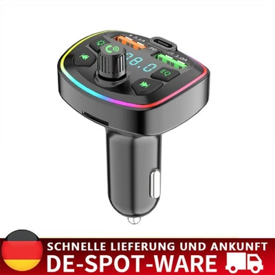 MARKENLOS FM Transmitter Auto Bluetooth Kfz Radio Adapter PD Dual USB Ladegerät Für Handy