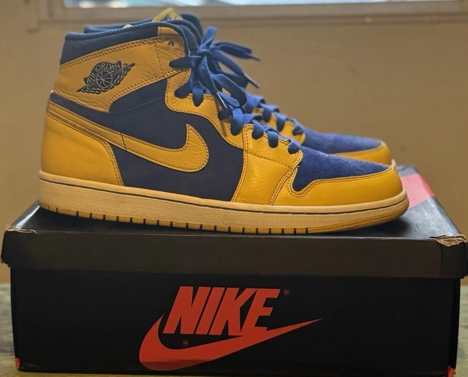 Nike Air Jordan 1 ретро высоты OG Laney 2013 мужской размер 11 - Изображение 3 из 4