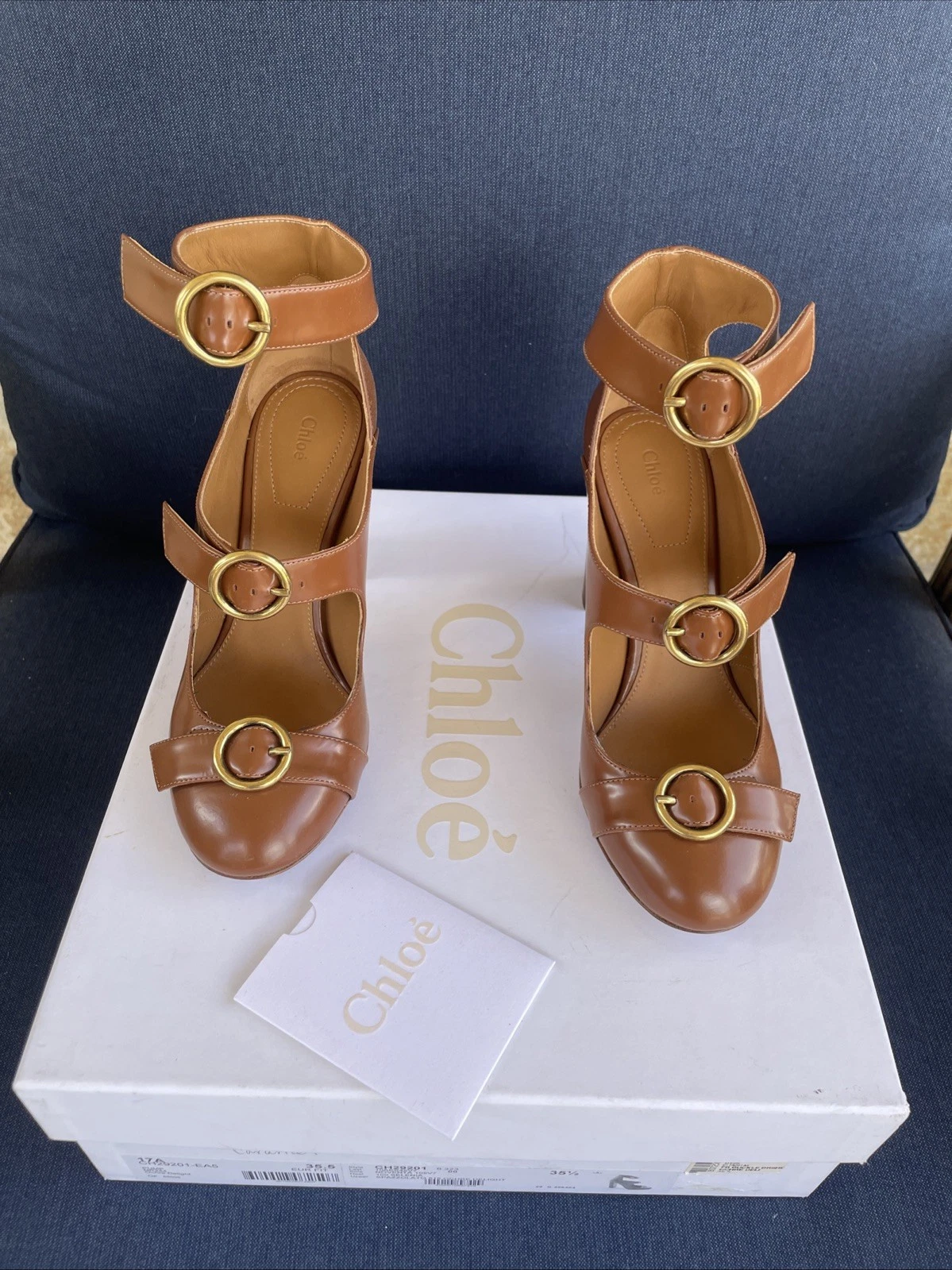 Chloe — Authentic Chloe Brand Women’s Heels Size 5.5. Caramel Color. Excellent Condition
