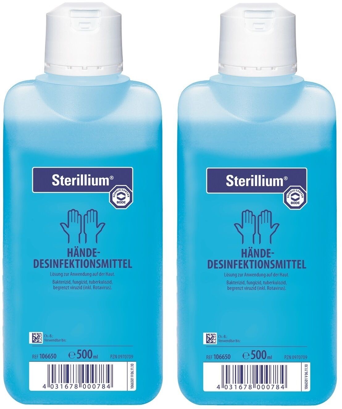 Bode | Hartmann Sterillium Händedesinfektion | praktisches Spar-Set: 2 x 500 ml
