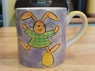 Sammlerstück Vintage Whittard of Chelsea Osterhasen/Eierbecher lila