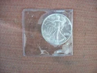 1989 1 oz Silver American Eagle (Brilliant Uncirculated).  Fine Silver 999.