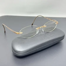 Silhouette SPX 1524 20 6054 Brown Clear Rimless Eyeglasses  Austria W Case